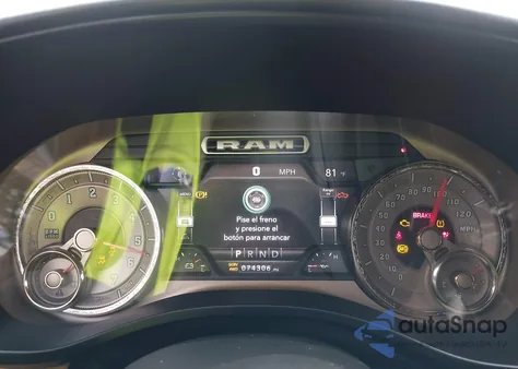 2019 Ram 1500 Laramie Longhorn z USA, uszkodzony, nr VIN 1C6SRFKT5KN708847